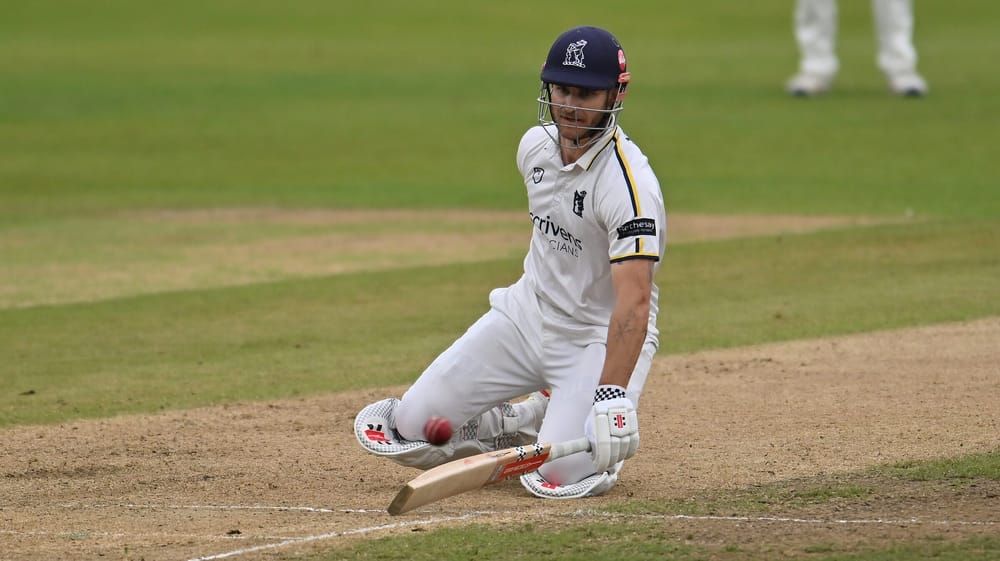 Sam Hain  of Warwickshire makes his ground during the Rothesay County Championship One match between Nottinghamshire County Cricket Club and Warwickshire County Cricket Club at Trent Bridge, Nottingham, United Kingdom on 26 September 2025.